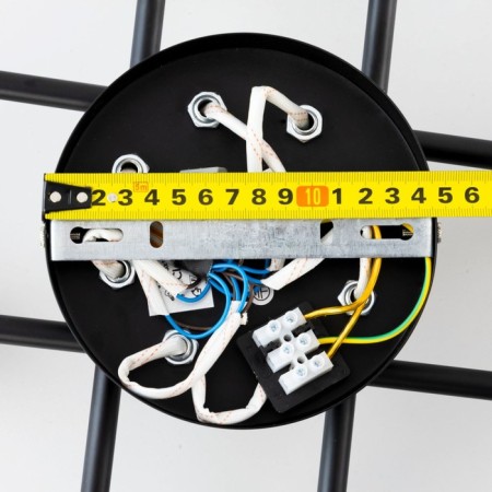 Ceiling chandelier Citilux "NILS" CL132185, 8x60W, E27, Black Color Black-16