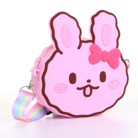 Bag's bag with a zipper "chosen", pink color