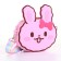 Bag's bag with a zipper "chosen", pink color