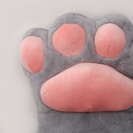 Soft toy "paw", 50 cm, gray color-2