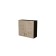 Cabinet of hinged 2 doors, 80x30x72 cm, wenge, quado oak sonoma