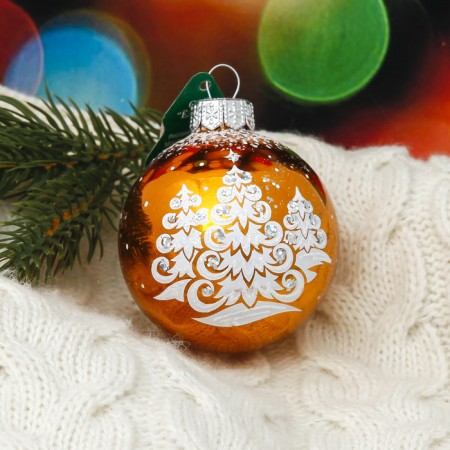 The ball "New Year" 6 cm, without packaging mix-1