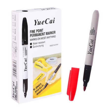 Permanent marker, 3.0 mm, red, calligrata 1101-4