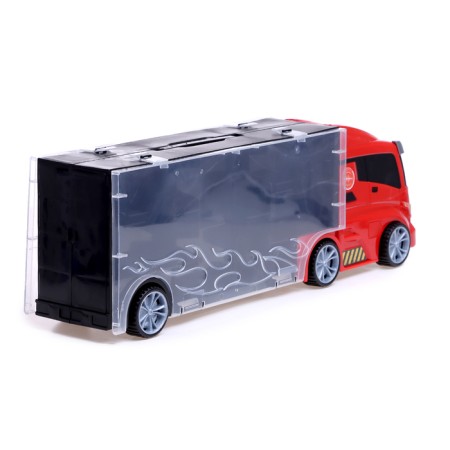 Truck "Carrier", included 6 cars and road signs-3