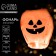 The flashlight of desires "pumpkin", Helloween, dome, orange,