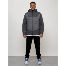 Male spring jacket, size 48, dark gray color