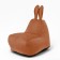 Milk-Milk chair, size 80x90 cm velor, orange color