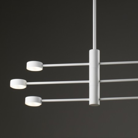 Freya FR5363CL-06W TACTIC, 845x845x865 mm ceiling lamp, GX53, 6x48W, white color-5