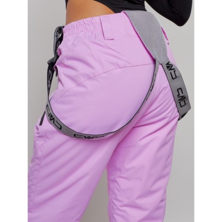 Semi -combinezone ski insulated female winter, size 50, pink color-9