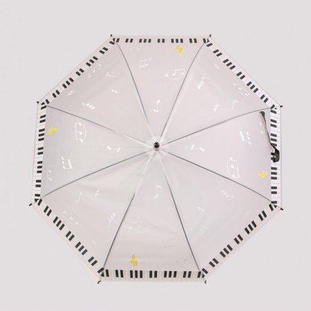 Umbrella - a semiautomatic “notes” cane, 8 spokes, r = 46 cm, mix drawing-5