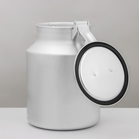 Aluminum can, 10 l, with a lid-4