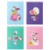 Notepad A6 60 sheets in the Meshu Ceal "Happy Time", matte lamination, selective UV-lace