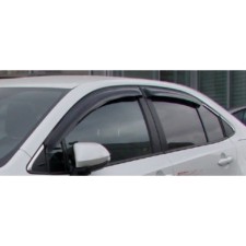 Toyota Corolla window deflectors, 2018-, SD, dark