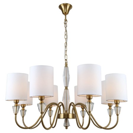 Suspended chandelier Estetio 8xe14 40W, size 80x80x70-106 cm, bronze color
