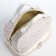 Cosmetic bag, 2 parts on lightning, white color
