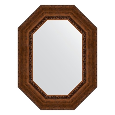 Mirror in a baguette frame, aged bronze with an ornament of 120 mm, 62x82 cm