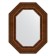 Mirror in a baguette frame, aged bronze with an ornament of 120 mm, 62x82 cm