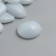 Decor for creativity plastic shines in the dark "white pebbles" set 12 pcs