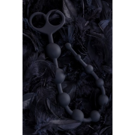 Anal beads Toyfa Popo Pleasure cephei, silicone, black, 33.5 cm, D 2.4 cm-9