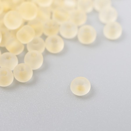 Glass 8/0 "Matte translucent. Yellow" 10 g