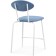 Metal Coom Coum Coum Metal/Velur, White/Blue 47x54x95 cm