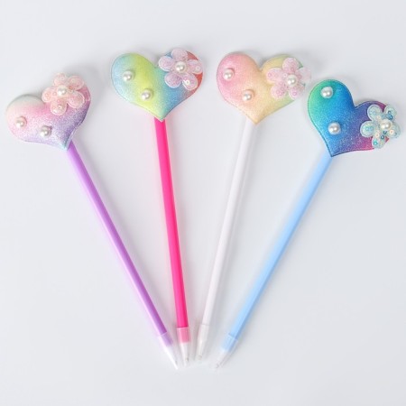 Pen "Rainbow Heart", Mix Colors-4