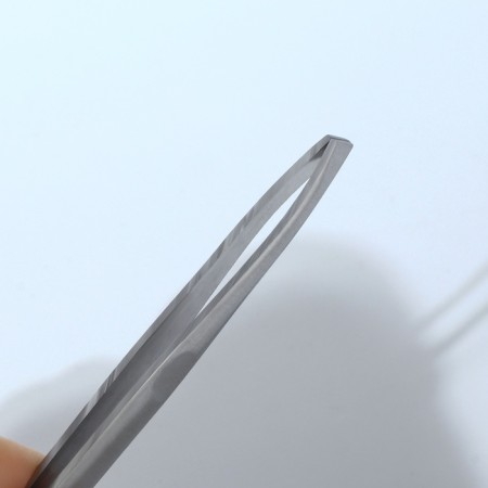 Pinzet begged, 9 cm, on a blister, matte silver color, 092-2