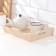 Wooden tray for breakfast wave No. 1, array, 30x20x5.5cm