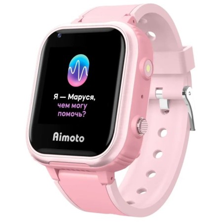 Children's smart hours Aimoto IQ 4G, 1.44 ", GPS, video call, voice assistant Maroussia, pink