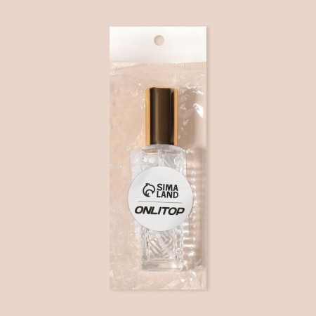 Perfume bottle "Transparent pattern", with a sprayer, 15 ml, golden color-6