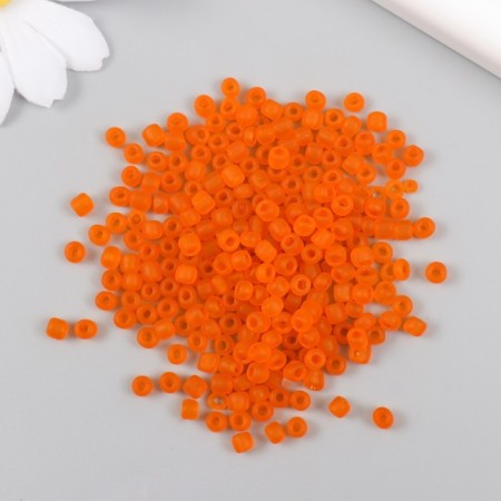 Glass beads 6/0 "matte translucent. Grenade" 30 grams-1