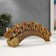 Polystone souvenir "Seven bronze elephants with a blanket from the Arab carpet on the horn" 11.5x31x5 cm