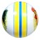 Ball with a pattern, d = 20 cm, mix