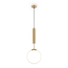 Подвесной светильник Freya FR5387PL-L14BS Pina, 60х3000 мм, LED, 14Вт, 1200Лм, 3000К, цвет латунь