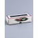 Box with a shell for 3 sweets, with the window "February 23", 13 x 5 x 3.3 cm. Confectionery packaging