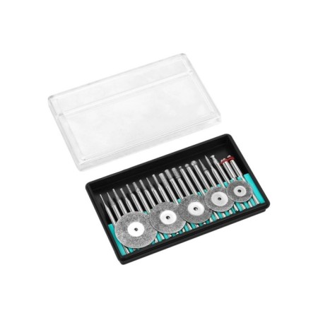 Set of DEKO RT25 balls, cutting discs, diamond spraying, holders, 25 items-1