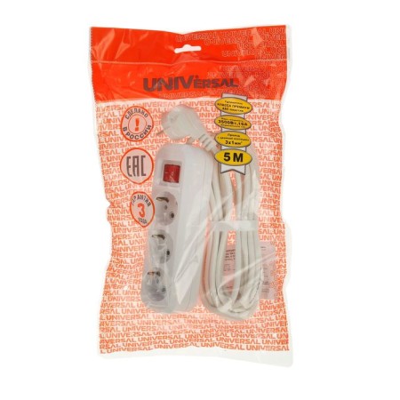 The extension cord UNIVERSAL S-303, 3 sockets, 5 m, PVS 3x1, 16 a, with salary, with the VKL/Off button-1