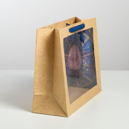 Gift Crafts with a plastic window, packaging, Stars, 31 x 26 x 11 cm-1
