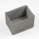 Folding storage box, 250 x 190 x 170 mm, gray