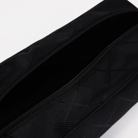 Cosmetic bag with lightning, black color-2
