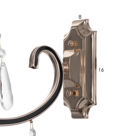 Lamp wall -mounted sconces 12x27x41, 1x60W E14, gold-7