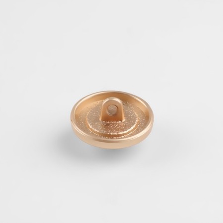 Metal button on the leg "Saturn", decorative, d = 18 mm, beige/gold color-1