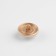 Metal button on the leg "Saturn", decorative, d = 18 mm, beige/gold color