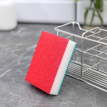 Sponge cleaning abrasive, bilateral, 10 × 7 × 2.5 cm