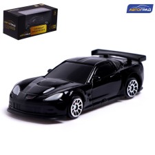 Metal machine Chevrolet Corvette C6-R, 1:64, black color