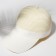 Cap female wicker minku Milk color, size 56-58