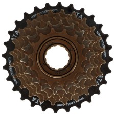 ATA ratchet, 7 speeds, 14-28t, black-brown color