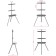 Star Uniteki ST005NS for TV mobile, floor with a shelf diagonal 37-65 inches