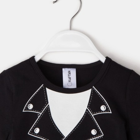 T-shirt Children's KAFTAN "jacket", black, height 86-92 (28)-4