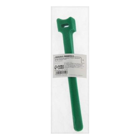 Velcro screed for wires 150x10x1.5 mm tundra, green color, 10 pcs.-9